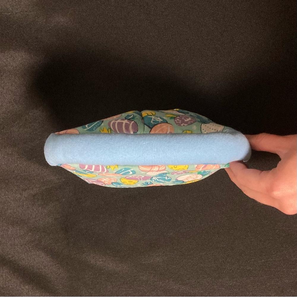 Vintage Miles Kimball Mini Pastel Easter Egg Pattern Pillow Cloth Basket Purse - Picture 3 of 13
